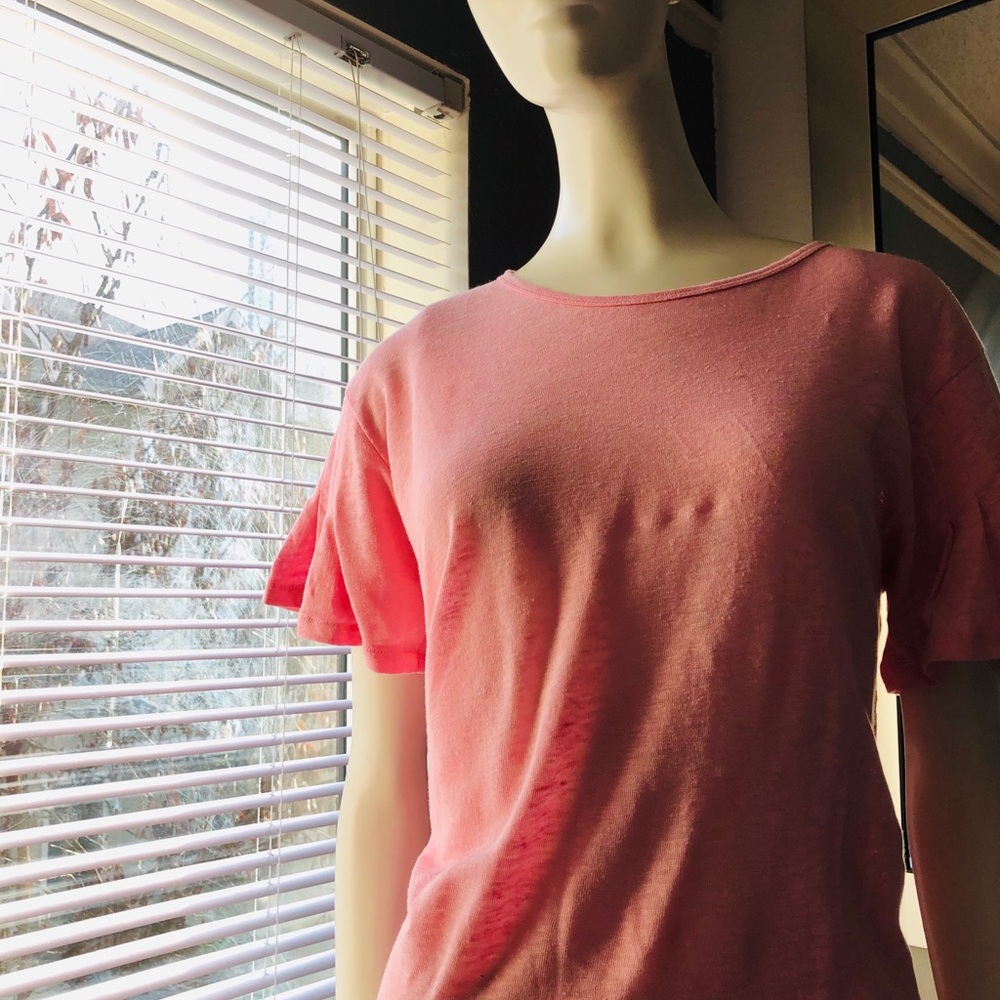 J Crew Ladies linen vintage tee